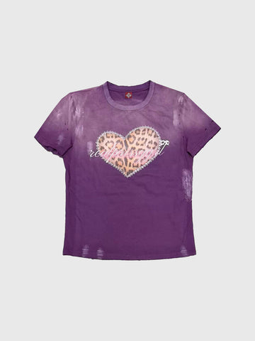 Brick Lane Skimming T-Shirt - Purple