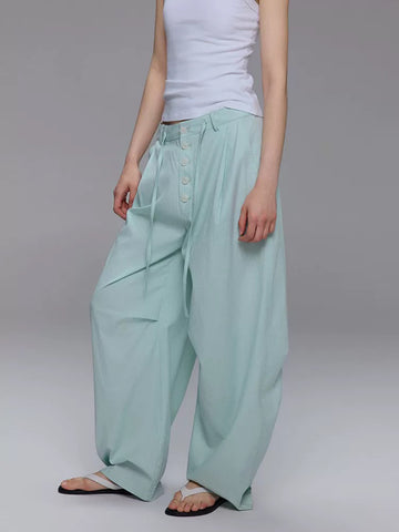 Brick Lane Wide-leg Pants - Mint