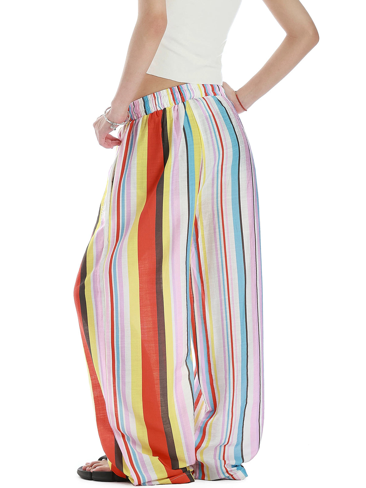 Brick Lane Wide-leg Check Pants - Multi