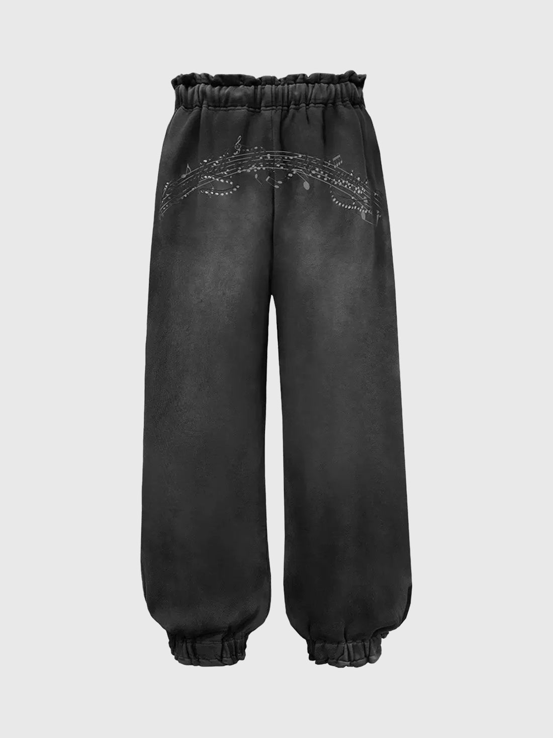 Brick Lane Lantern Rhinestone Sweatpants - Black