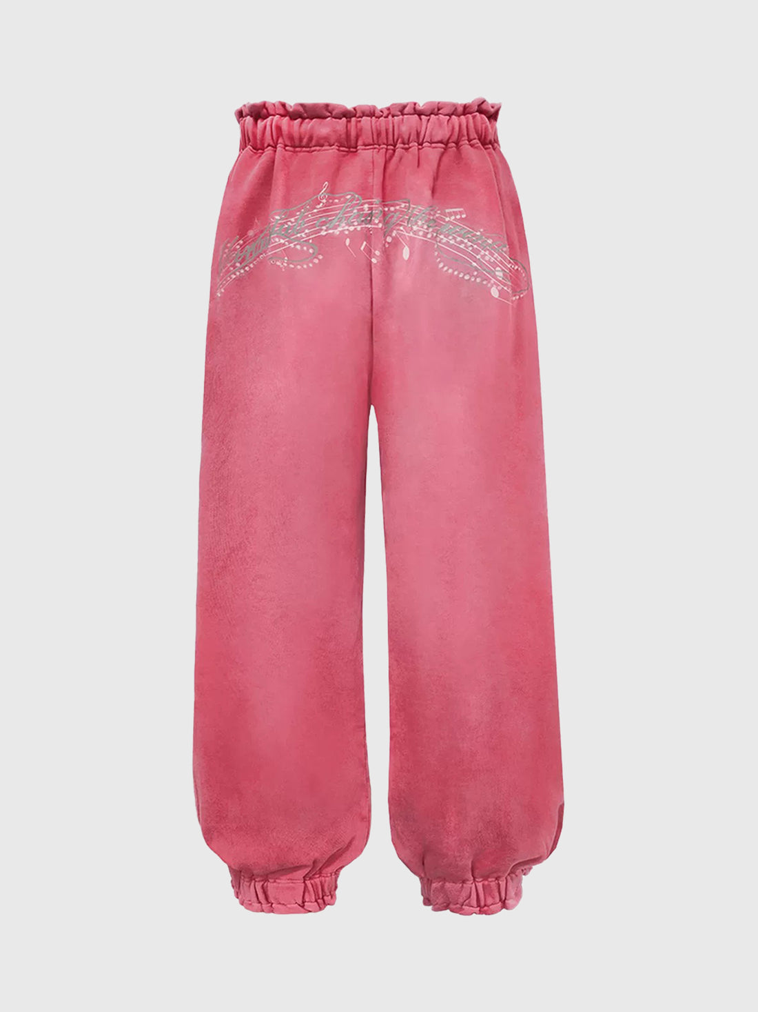 Brick Lane Lantern Rhinestone Sweatpants - Pink