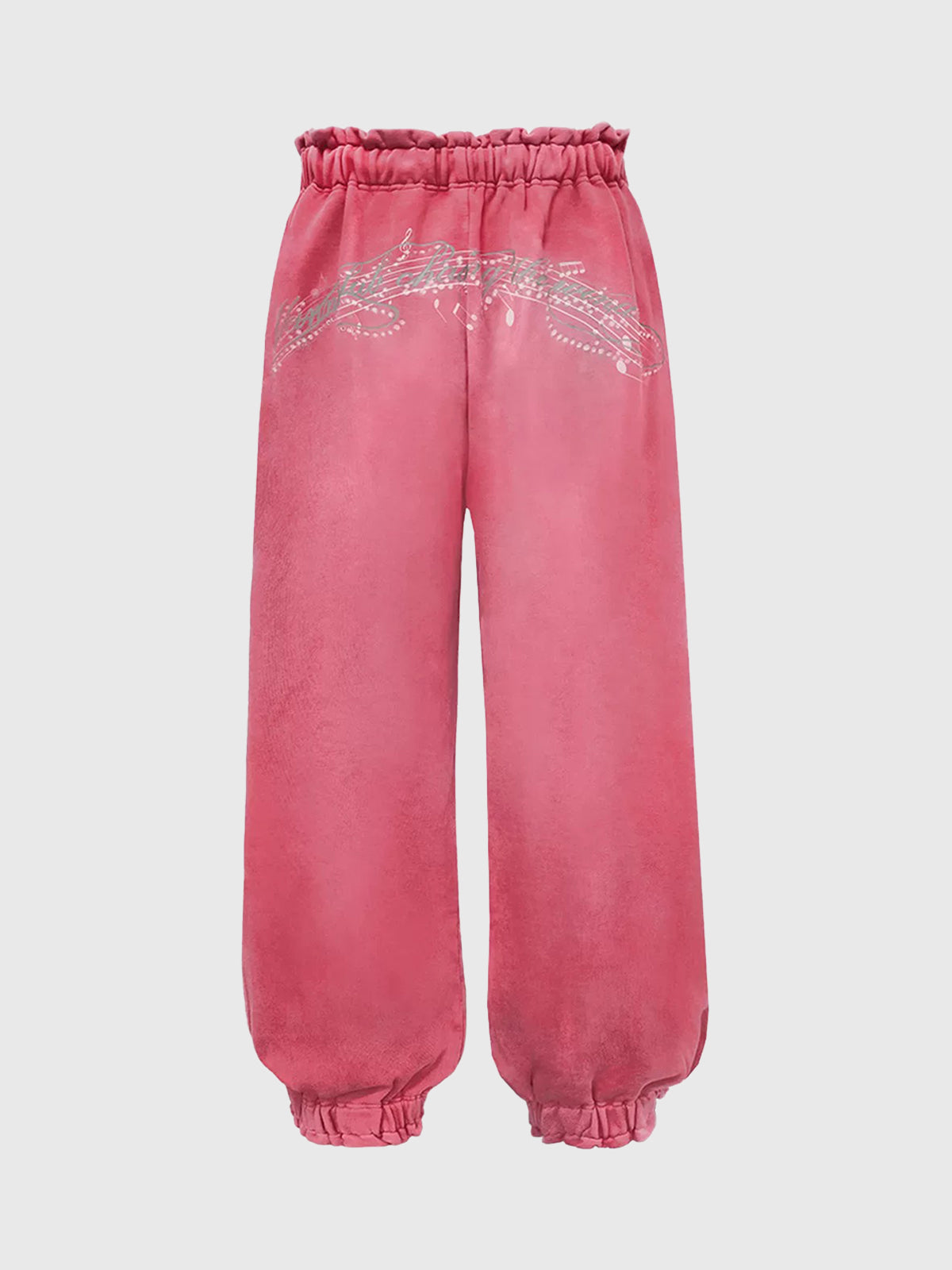 Brick Lane Lantern Rhinestone Sweatpants - Pink