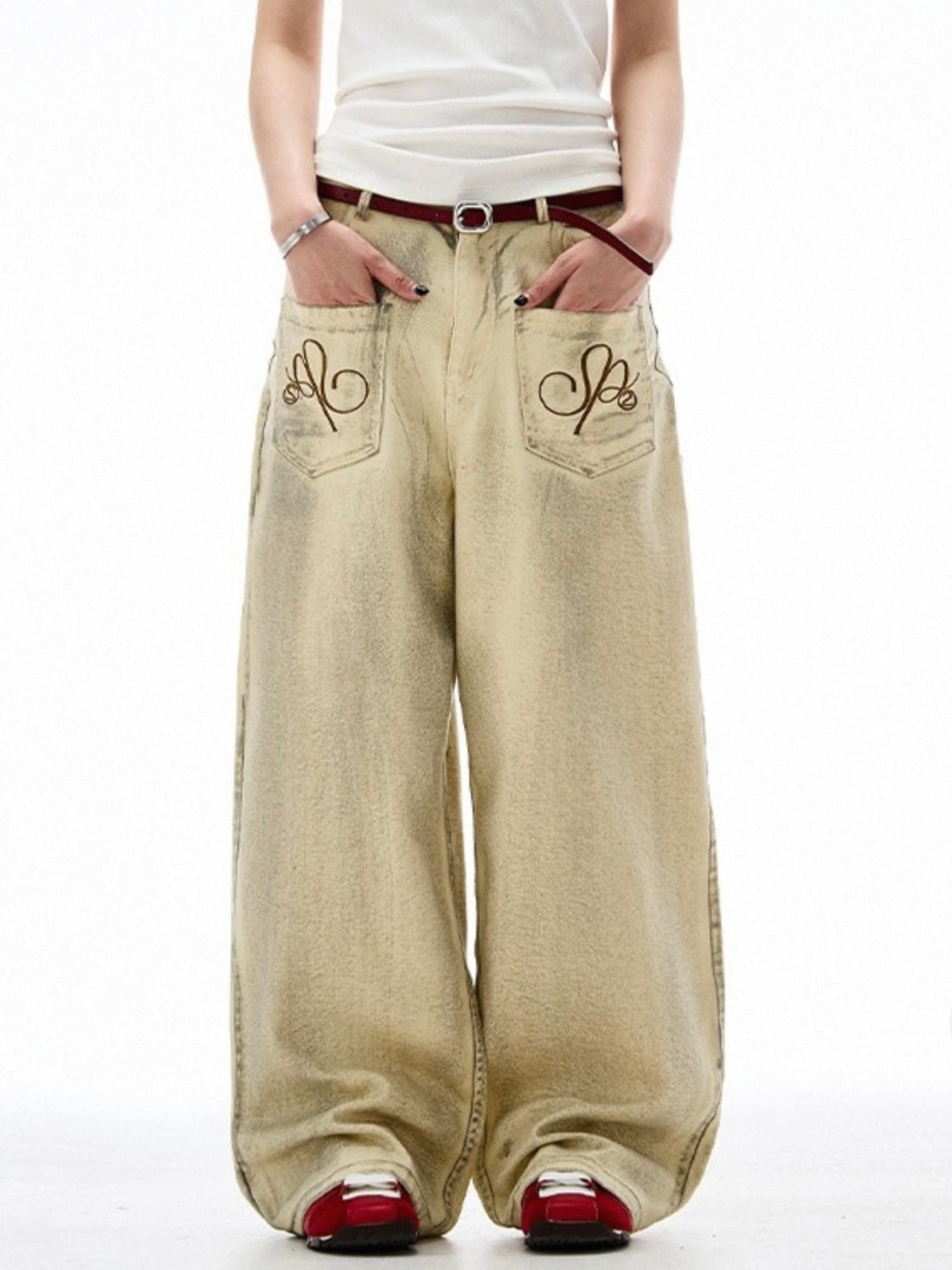 Halfway Gone Wide Shorts – Sand Beige