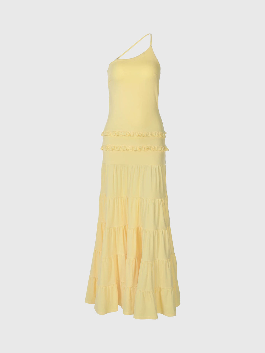 Dolled Office Waist-defining Maxi Dress - Yellow