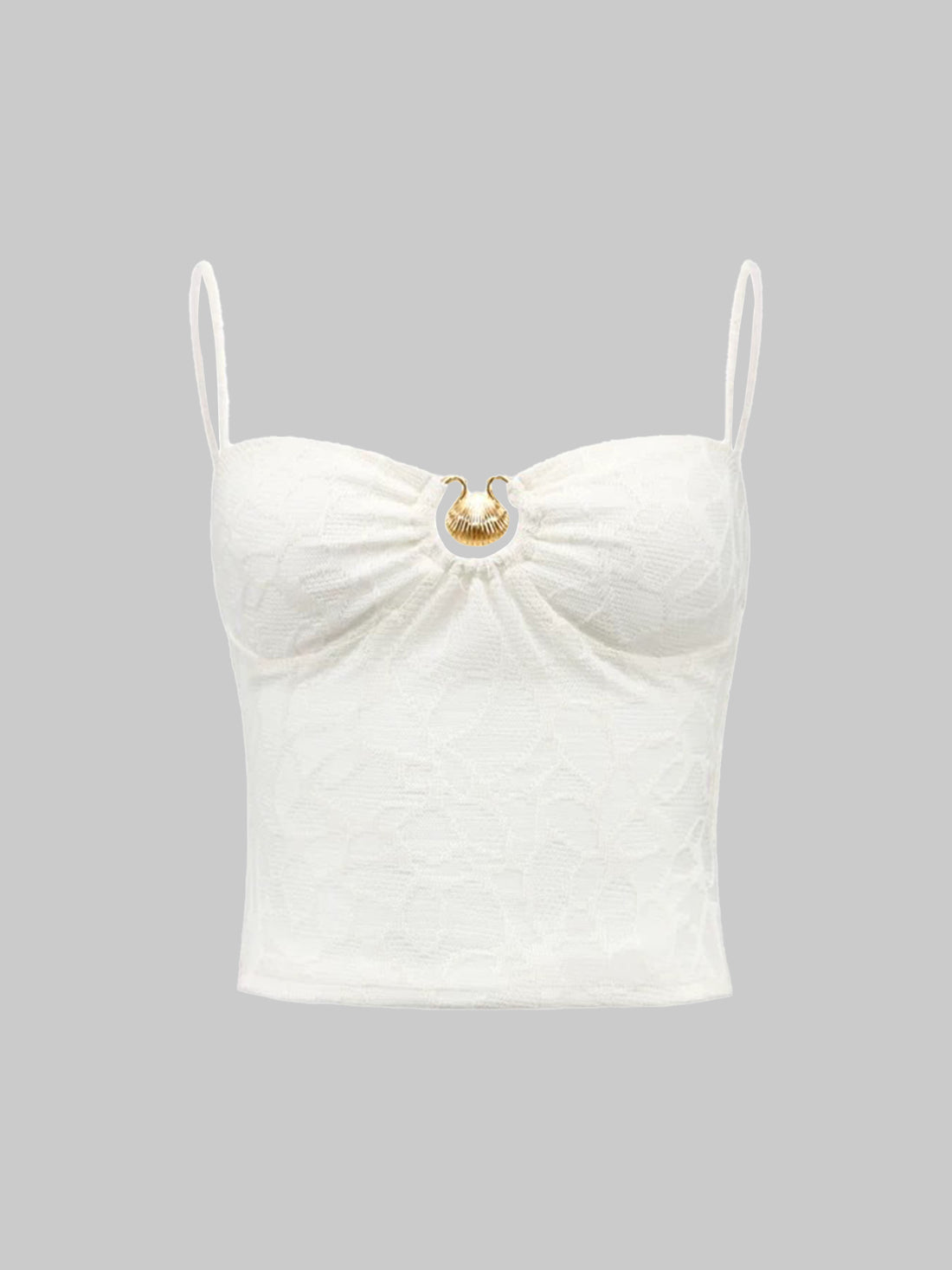 Dolled Office Skimming Cami Top - White