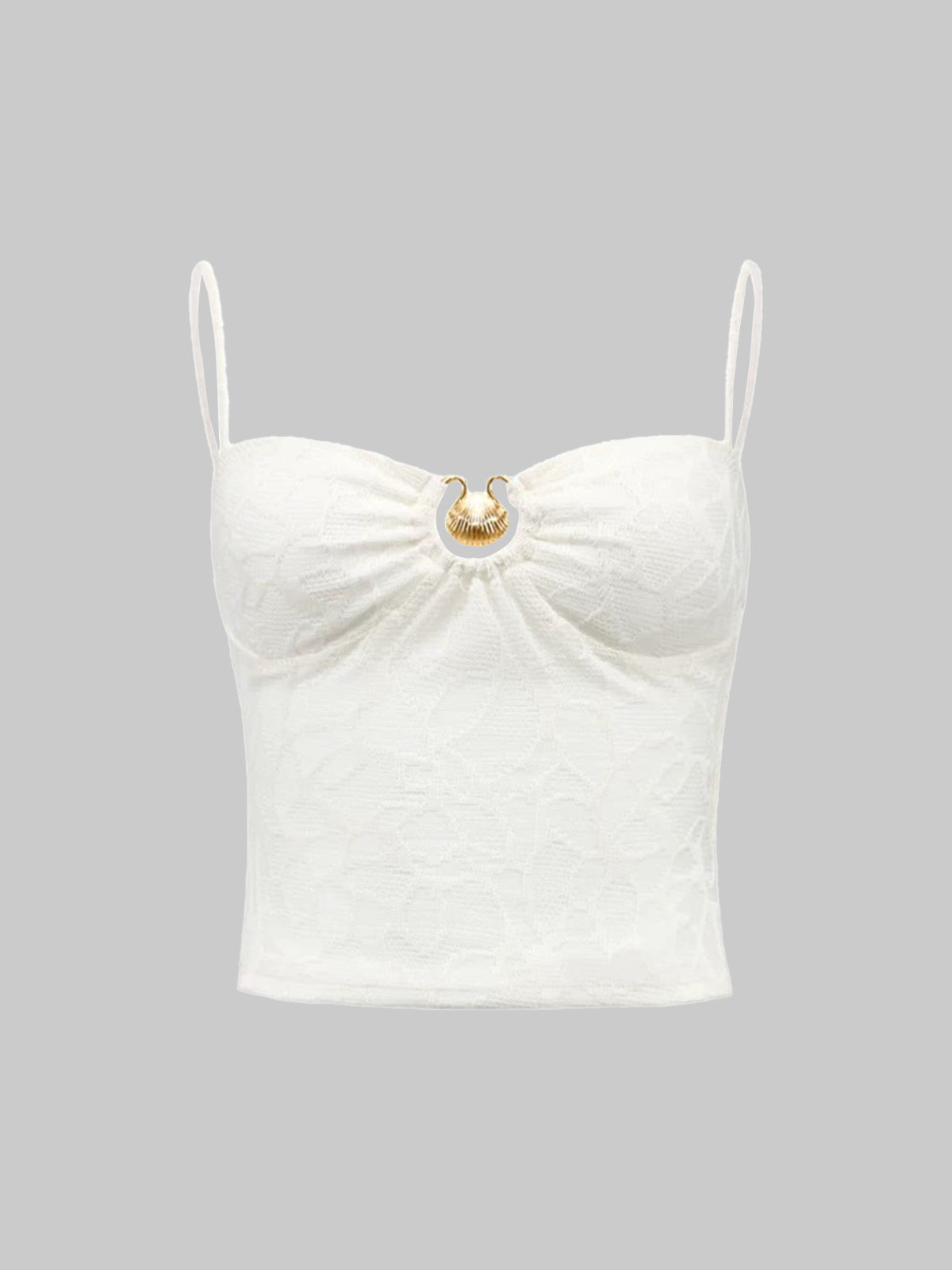 Dolled Office Skimming Cami Top - White