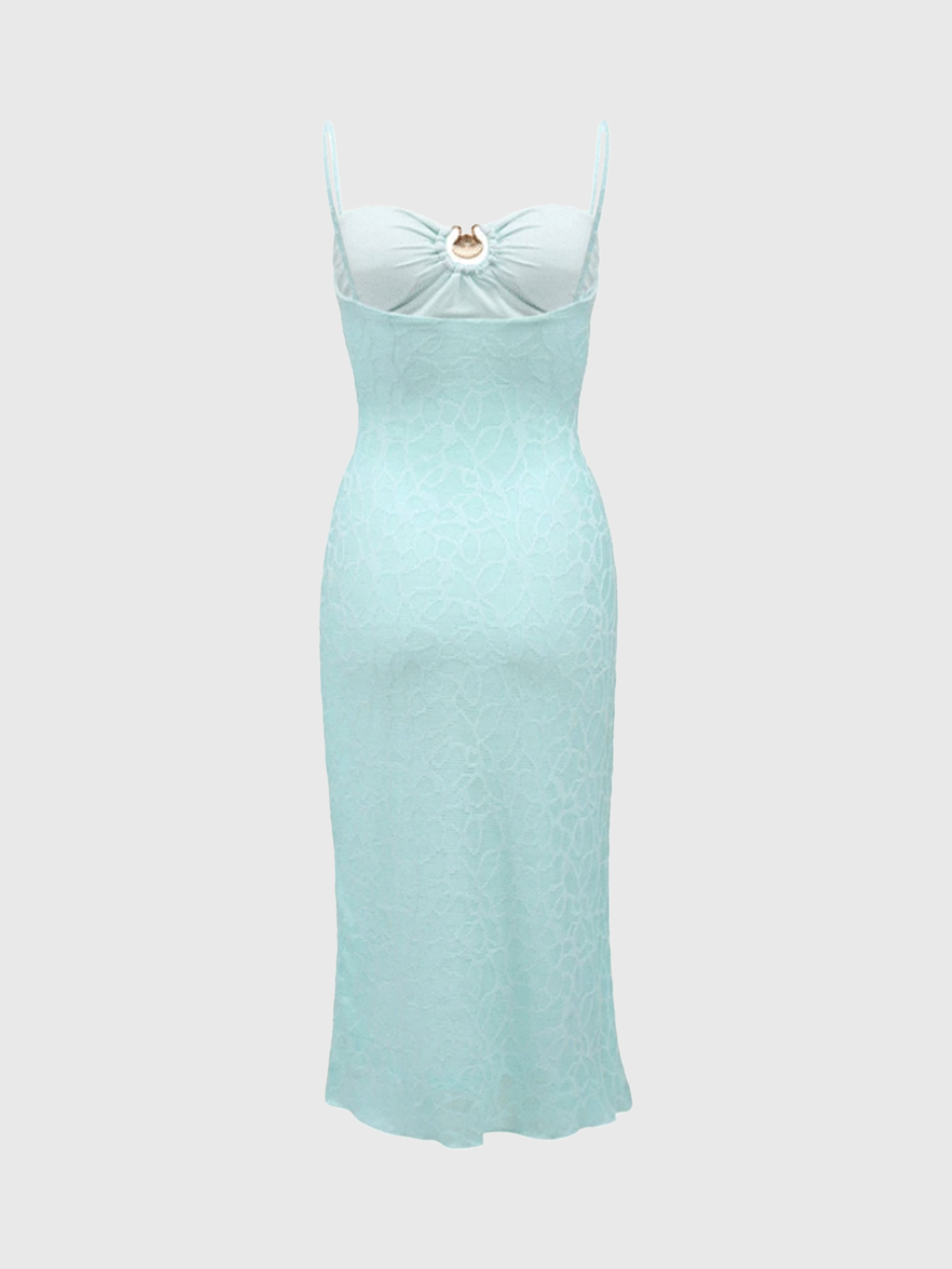 Dolled Office Skimming Maxi Dress - Aqua