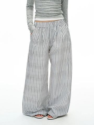 Still on Time Stripe Pants – Cream Stripe