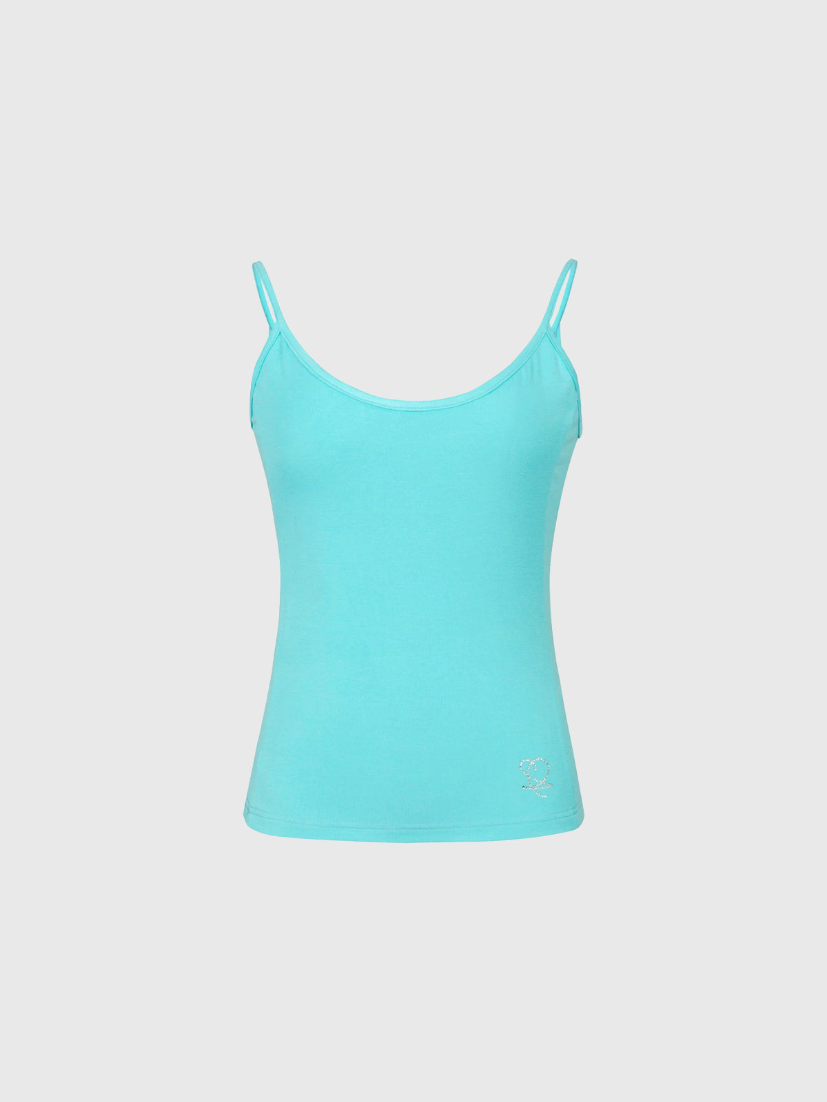 Brick Lane Skimming Cami Top - Aqua