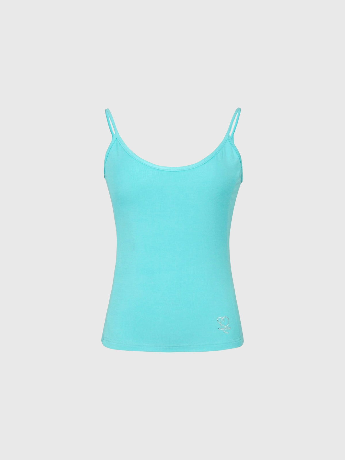 Brick Lane Skimming Cami Top - Aqua