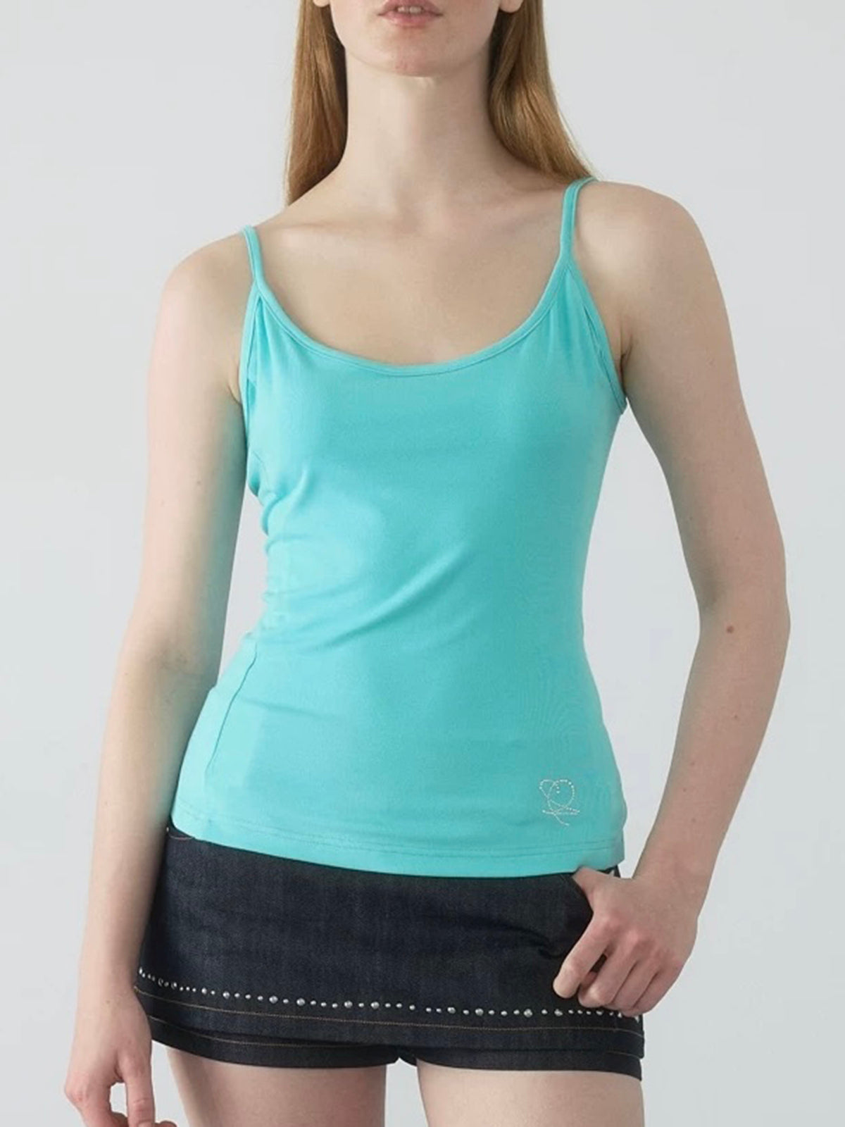 Brick Lane Skimming Cami Top - Aqua