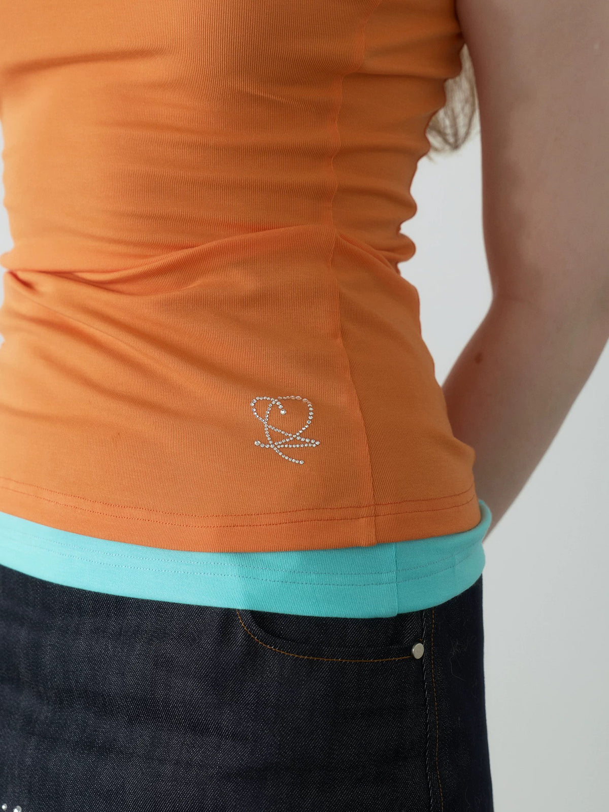 Brick Lane Skimming Cami Top - Orange
