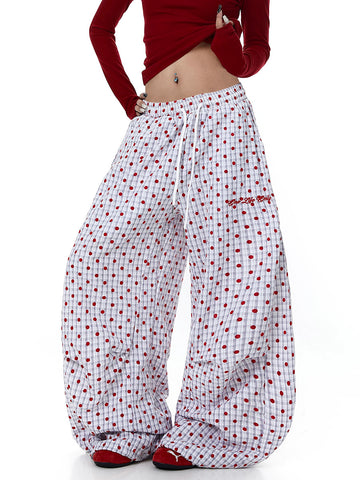 Booked All Day Barrel Pants – White Mix