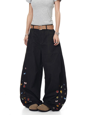 Handled Carefully Curve Pants – Multi Black