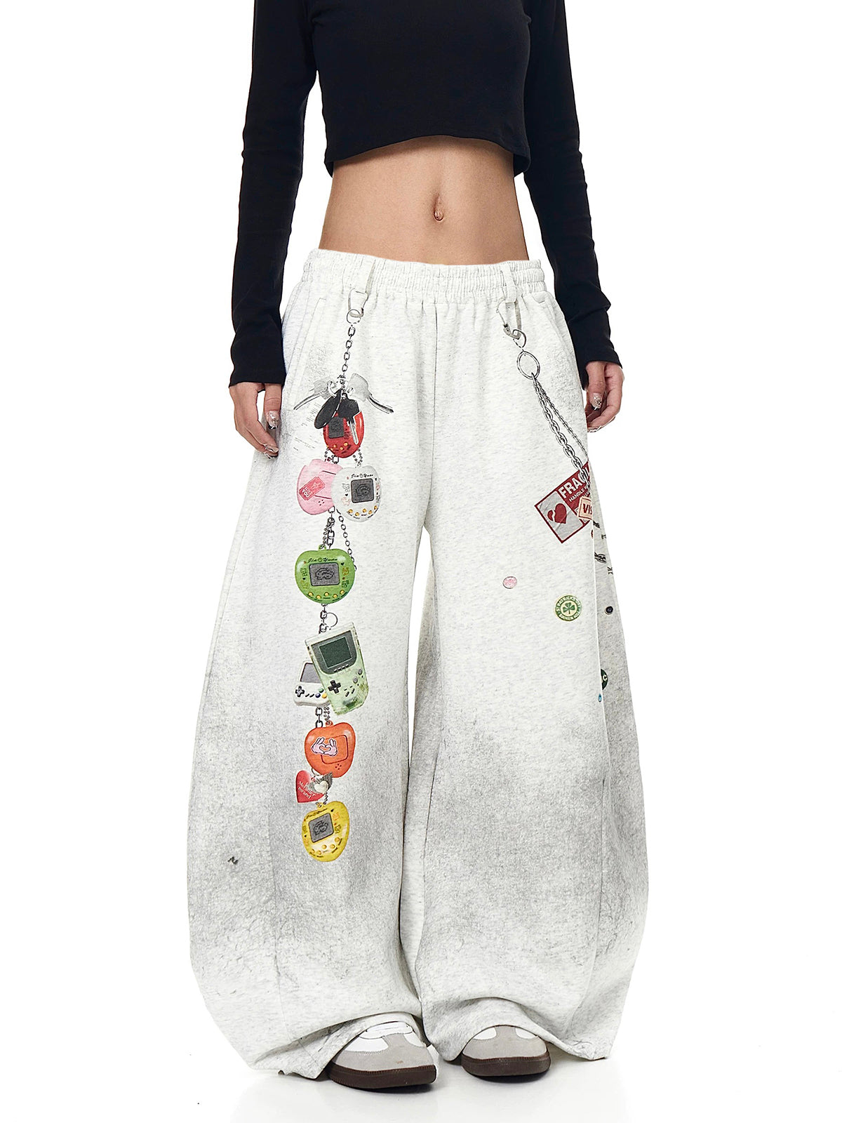 Plugged In Later Curved Pants – Washed Grey