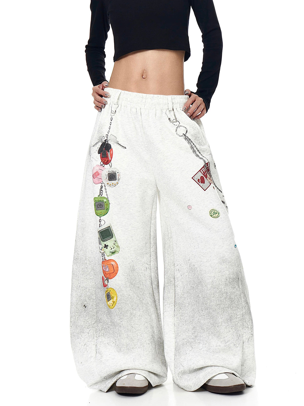 Plugged In Later Curved Pants – Washed Grey