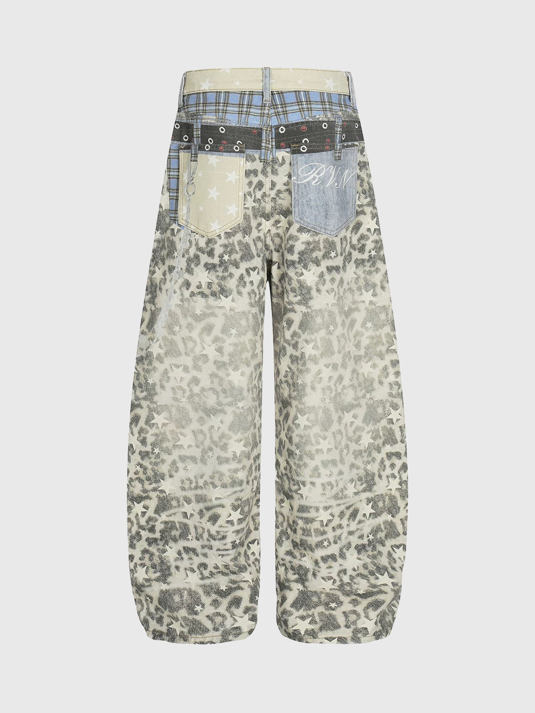 Starmarked Instinct Barrel Pants – Denim Leopard