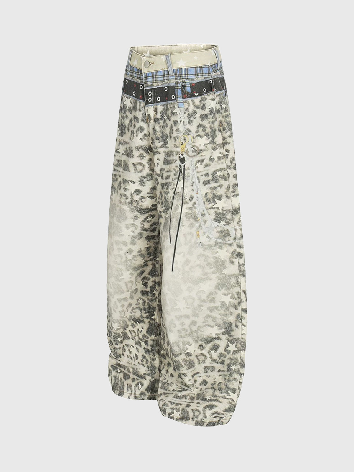 Starmarked Instinct Barrel Pants – Denim Leopard