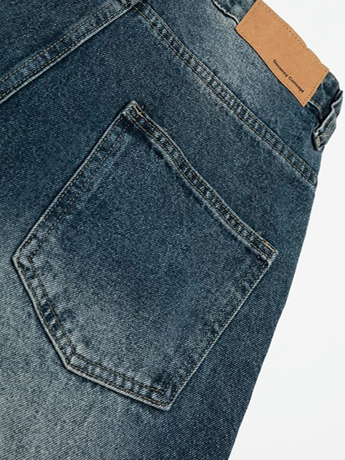 Brick Lane Wide-leg Pearl Jorts - Blue