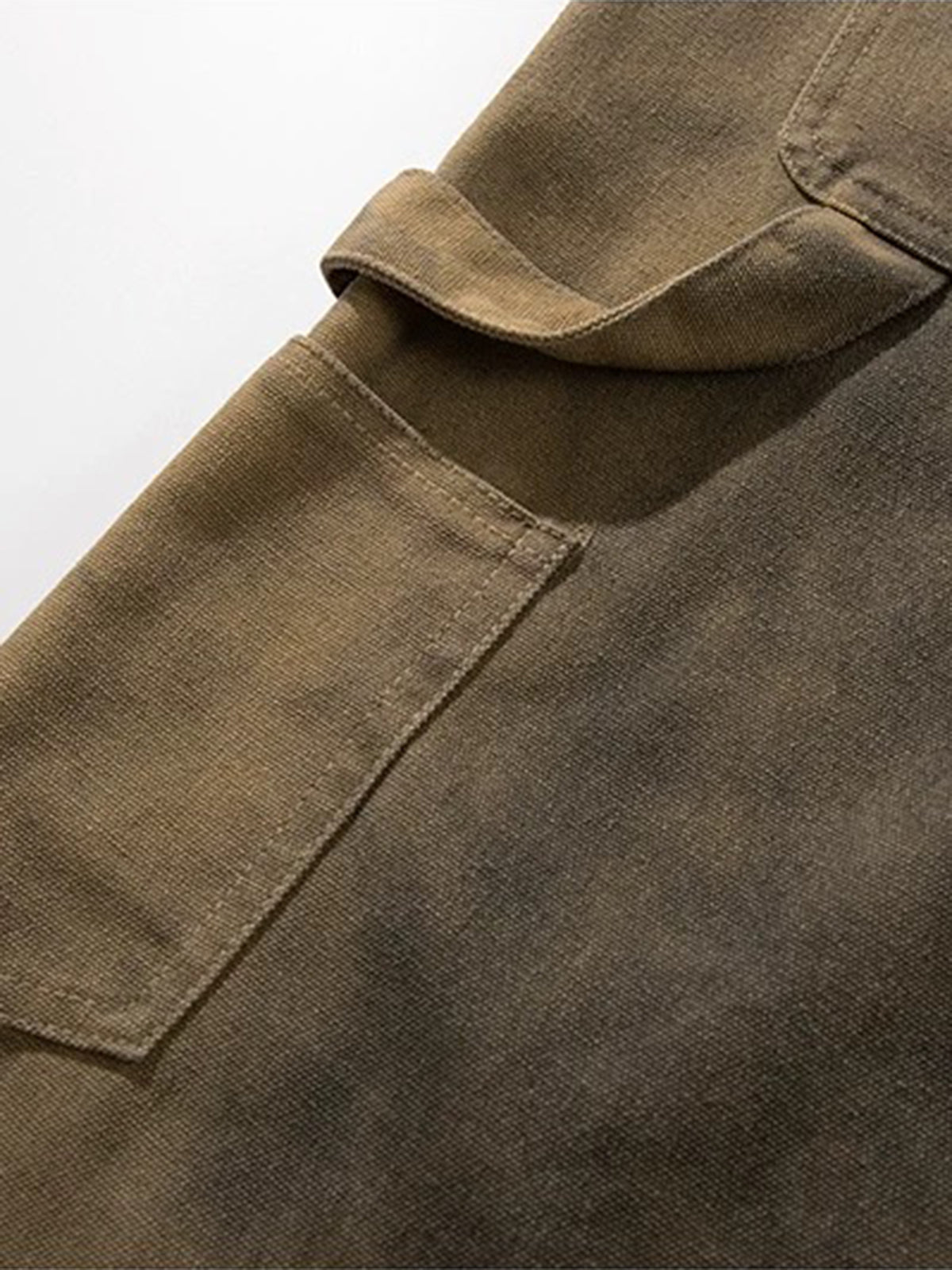 Brick Lane Wide-leg Print Jorts - Brown