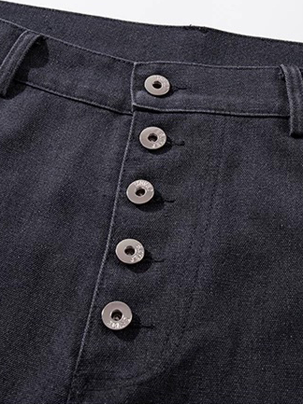 Brick Lane Wide-leg Print Jorts - Grey