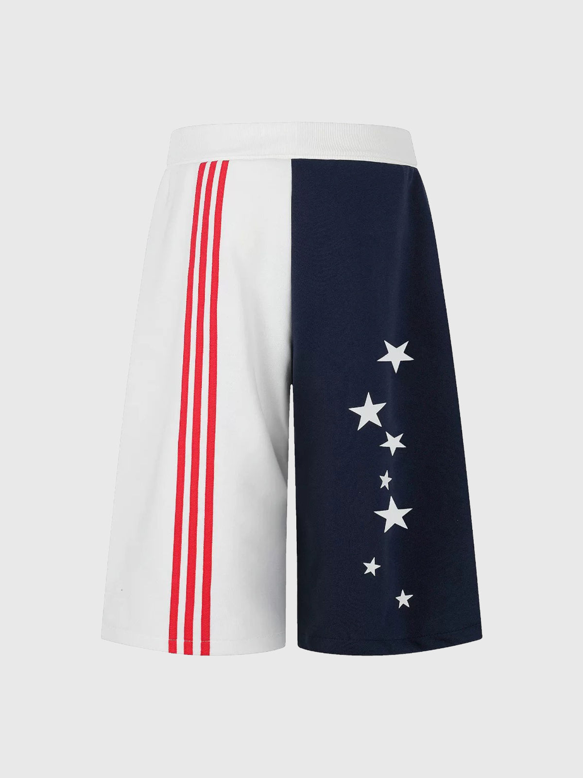 Brick Lane Wide-leg Flag Jorts - Multi