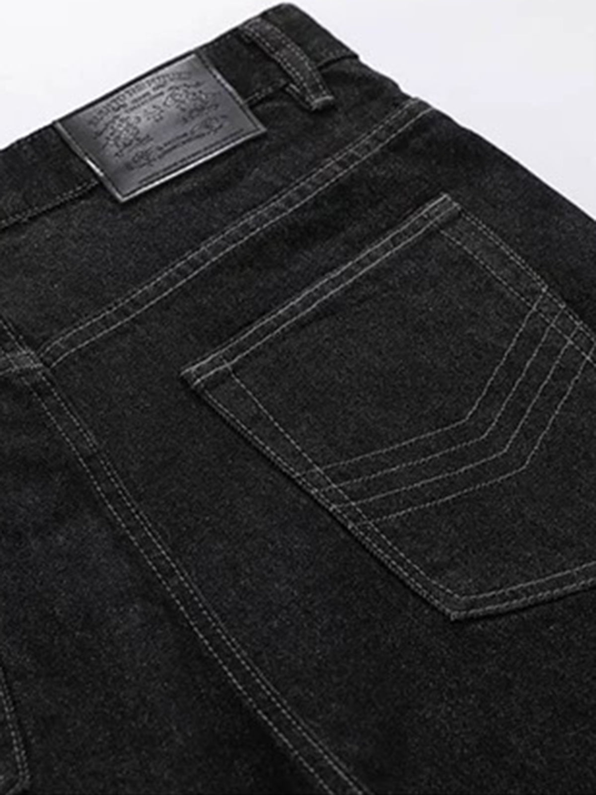 Brick Lane Wide-leg Button Jorts - Black