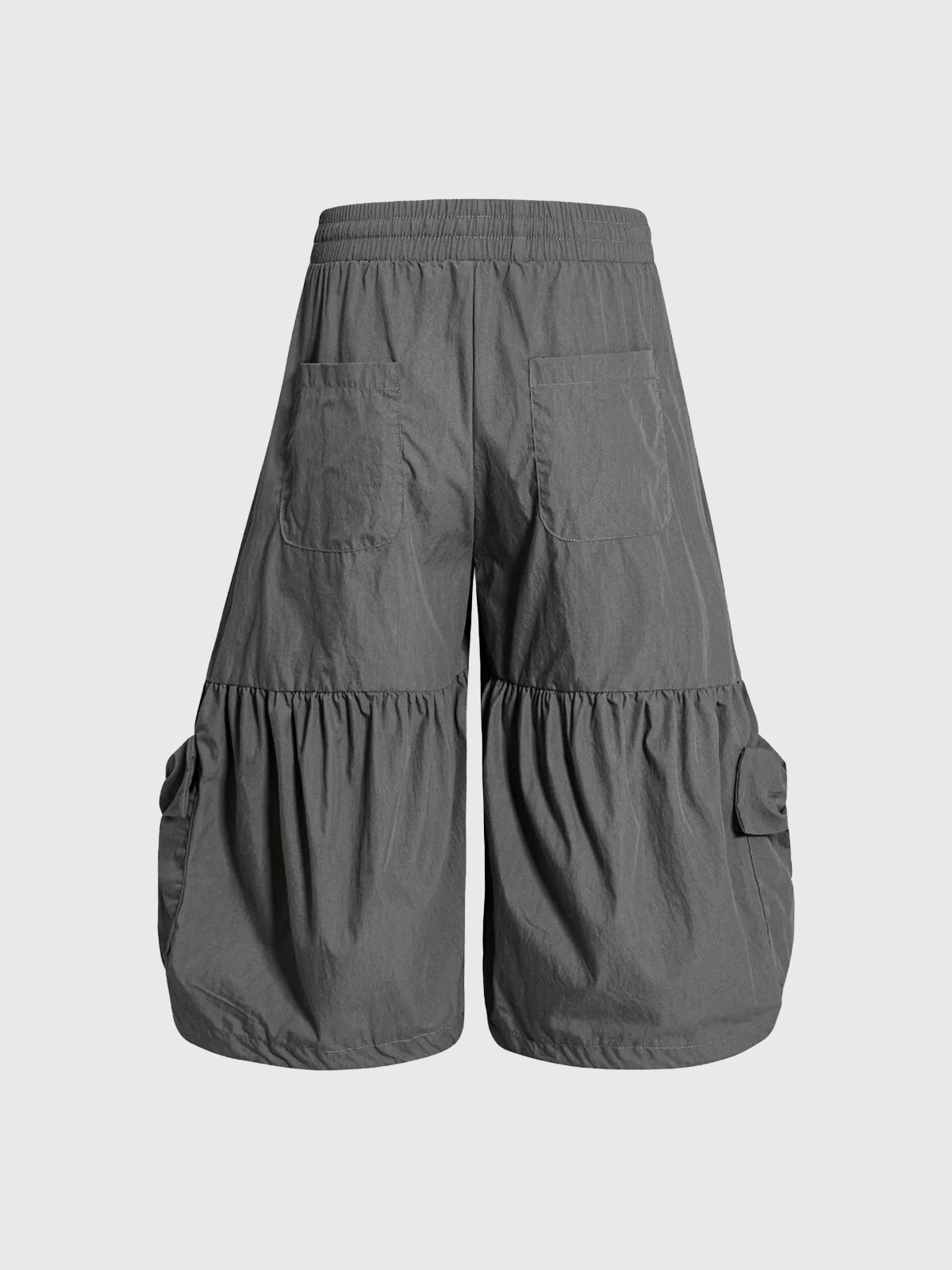 Brick Lane Wide-leg Bow Cargo Pants - Black
