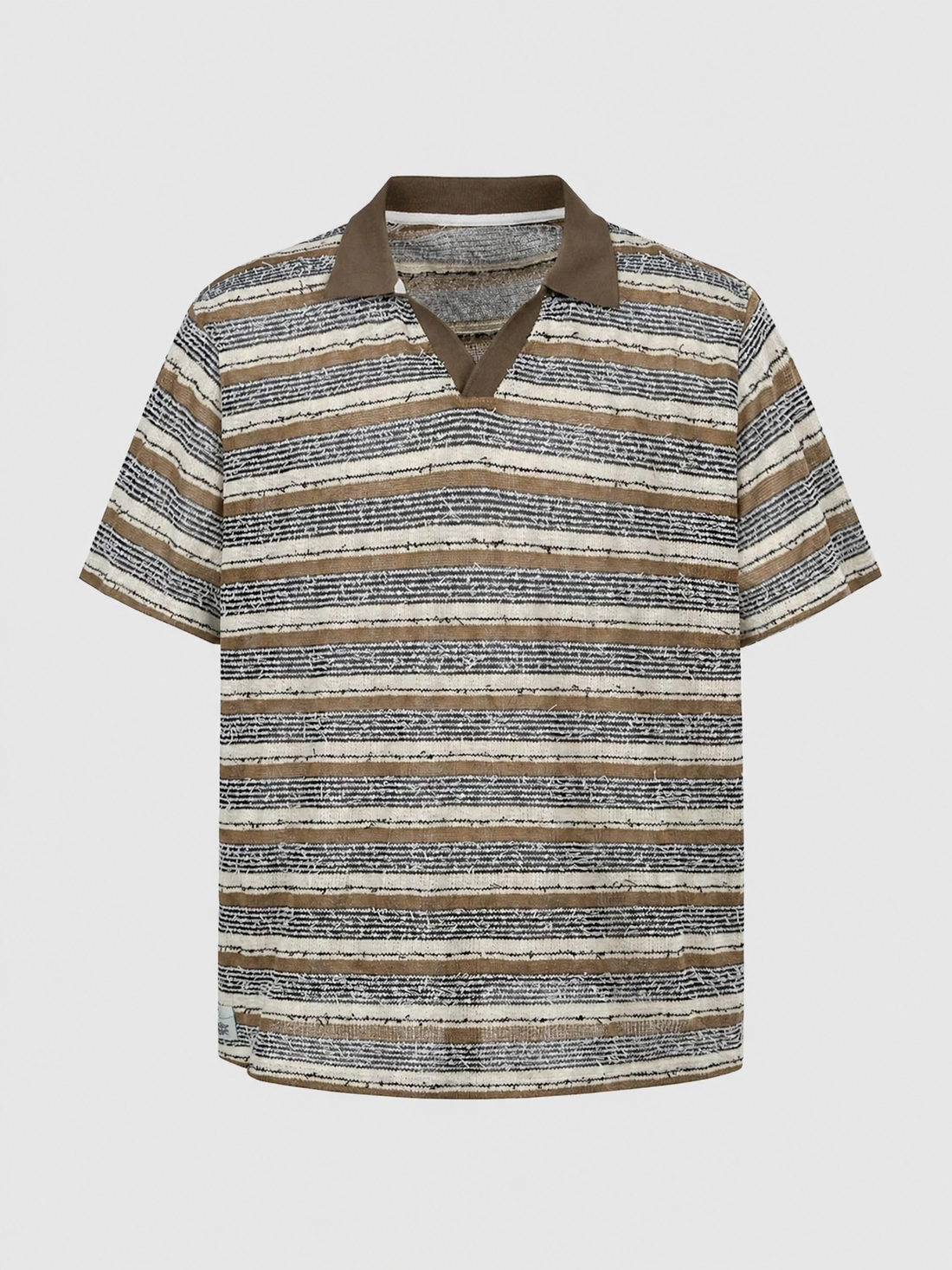 Brick Lane Baggy Polo - Brown