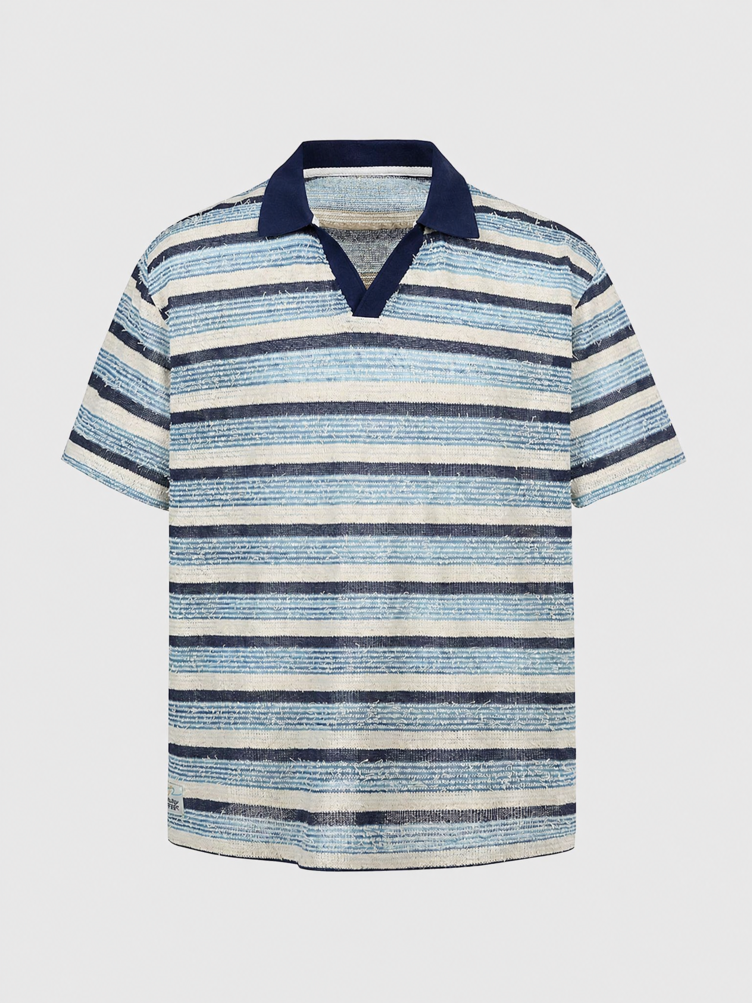 Brick Lane Baggy Polo - Blue