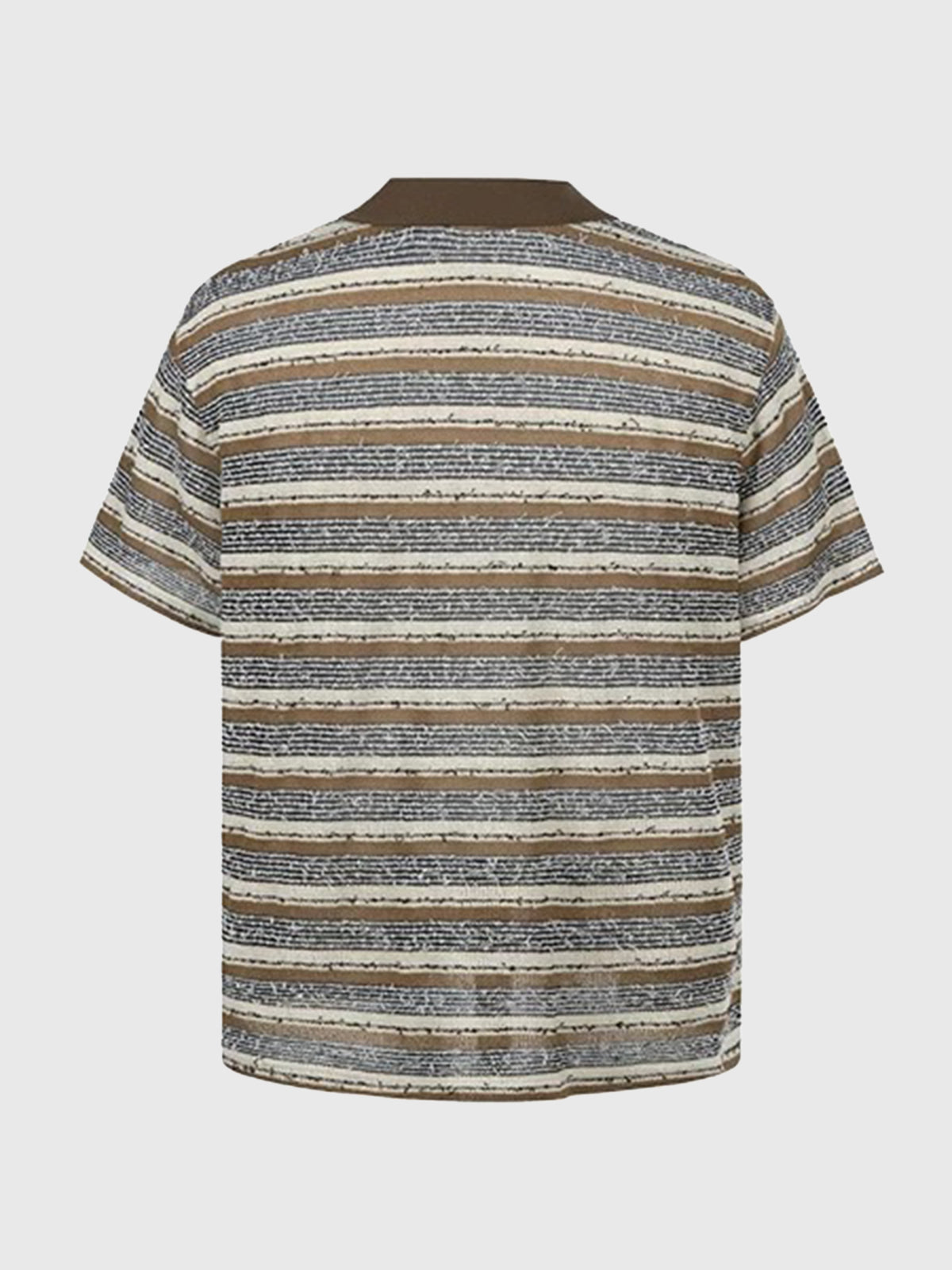 Brick Lane Baggy Polo - Brown
