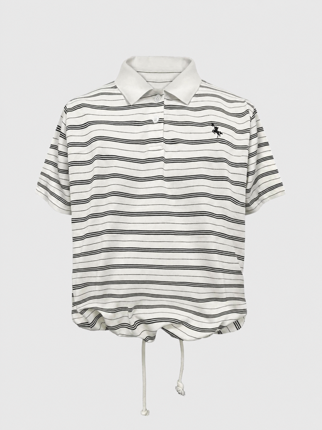 Brick Lane Baggy Polo - White