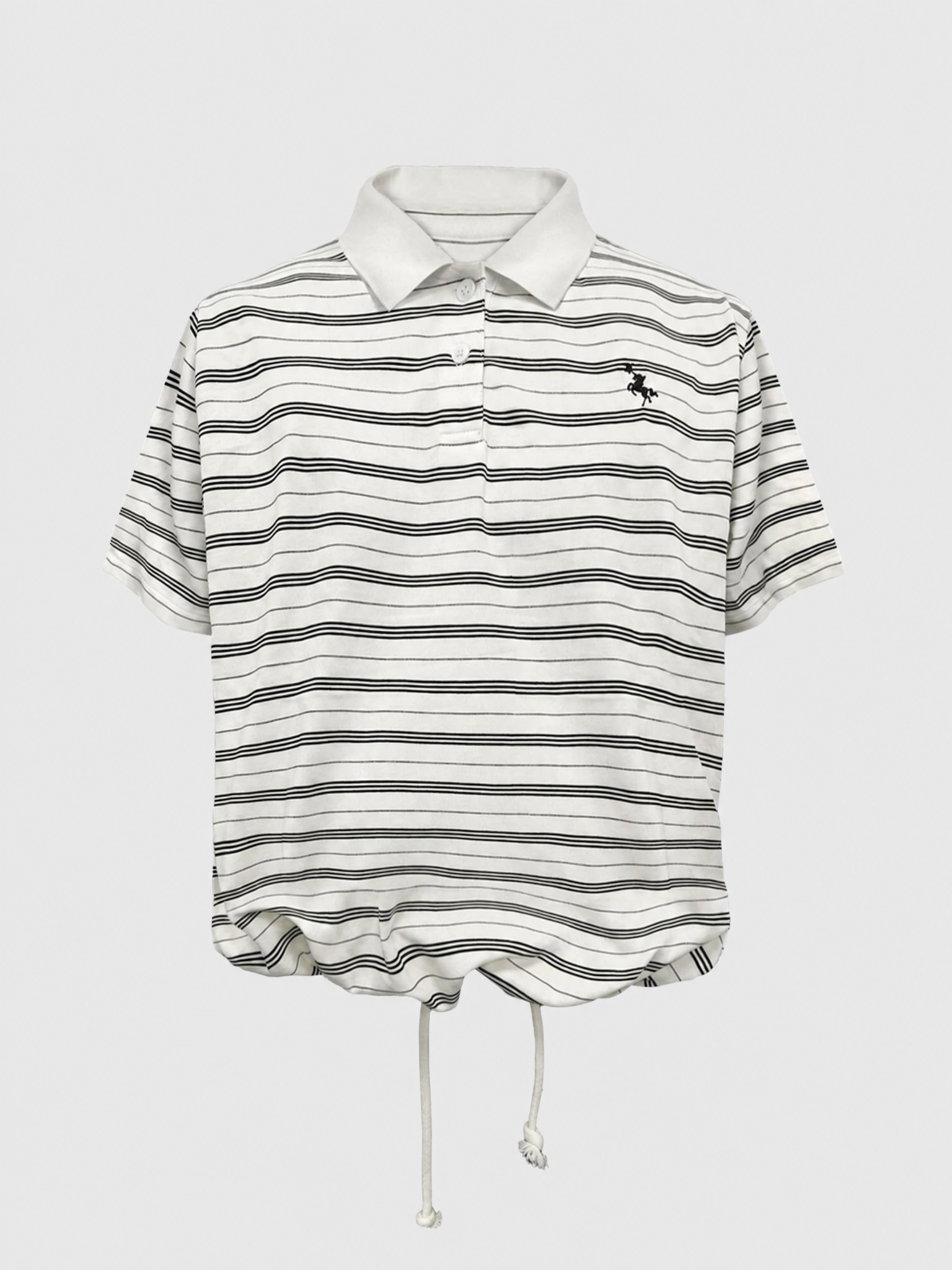 Brick Lane Baggy Polo - White