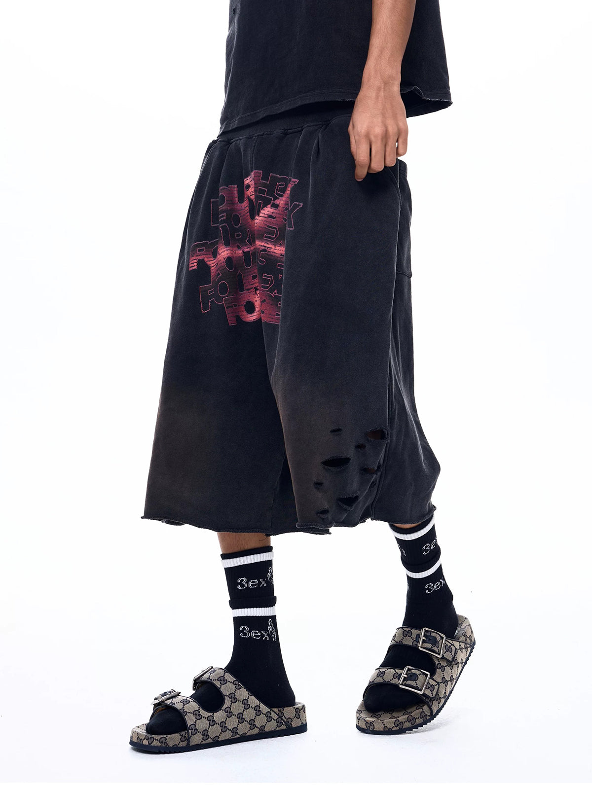 Brick Lane Wide-leg Shorts - Black