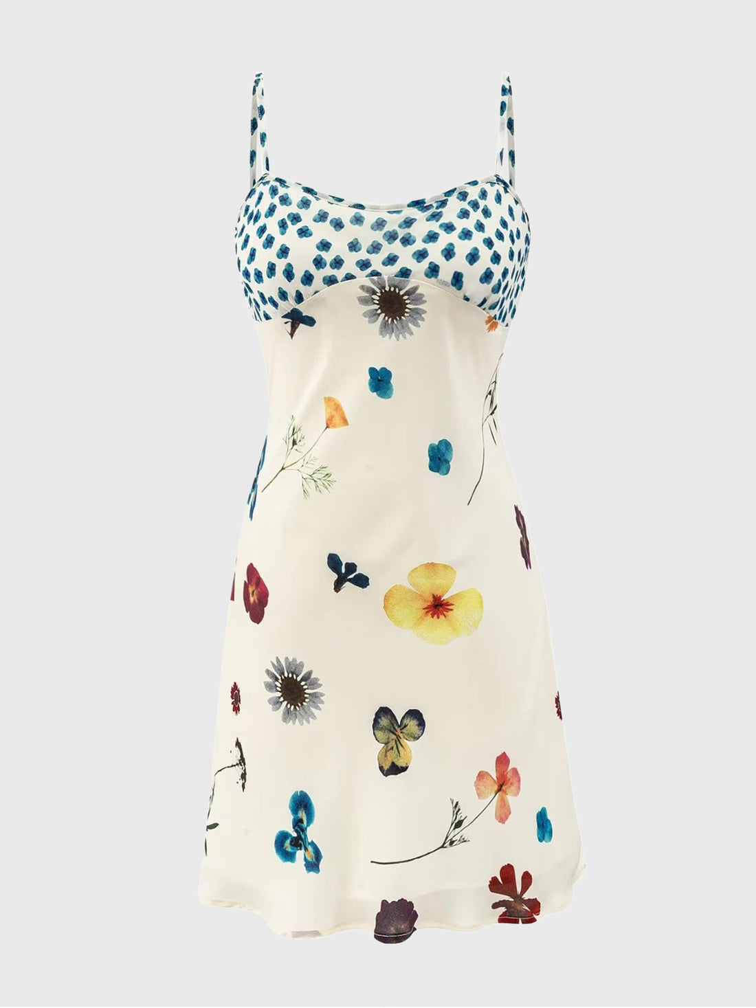 Brick Lane Waist-defining Lace Cami Dress - White