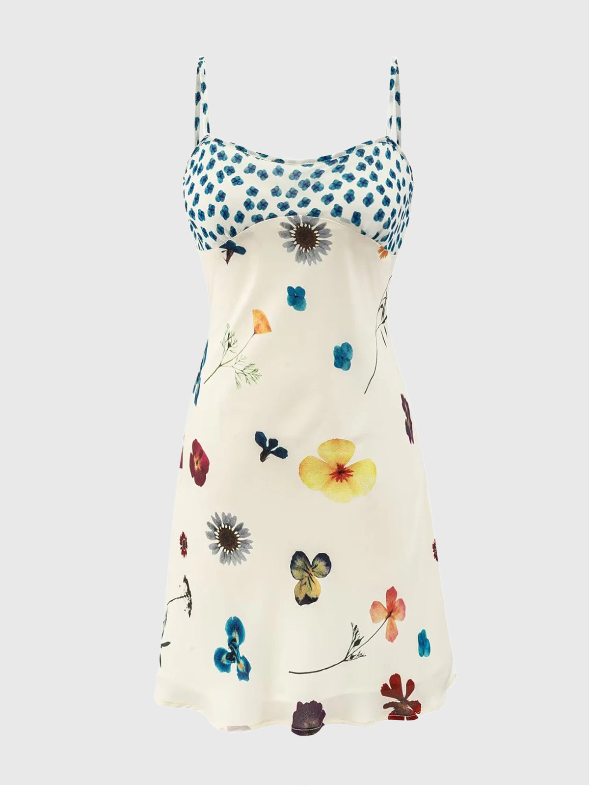 Brick Lane Waist-defining Lace Cami Dress - White
