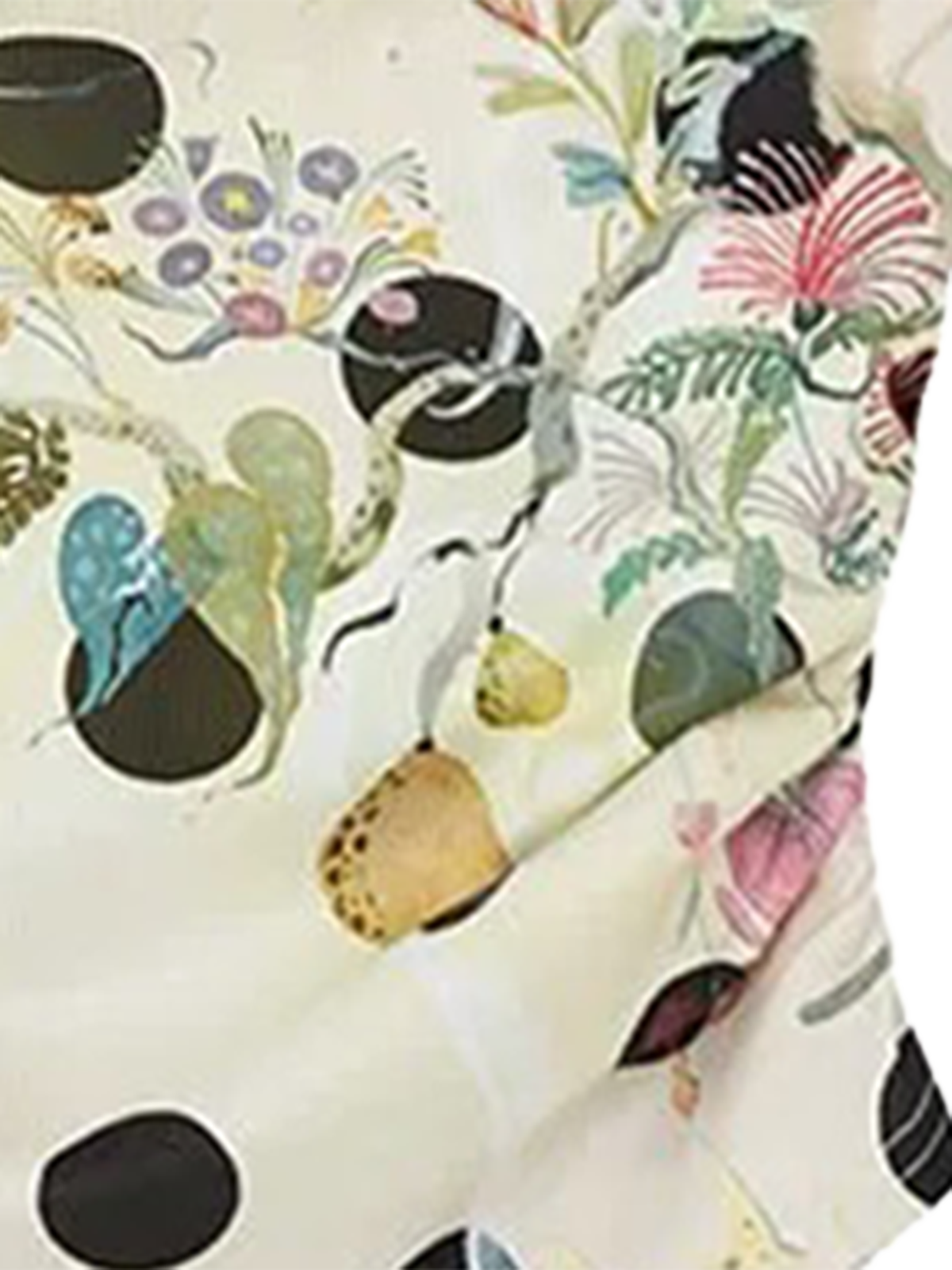 Close Range Floral Halter Top – Ivory Cream