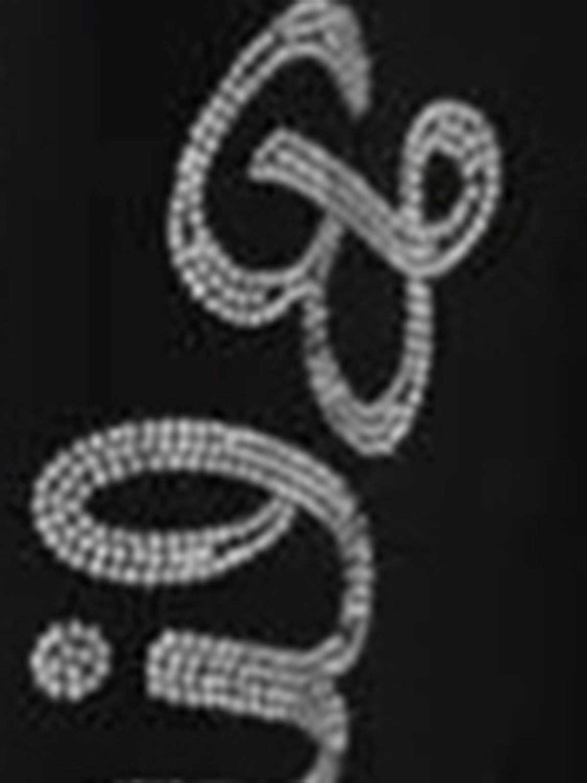 Side-Eye Curve Pants – Black Crystal