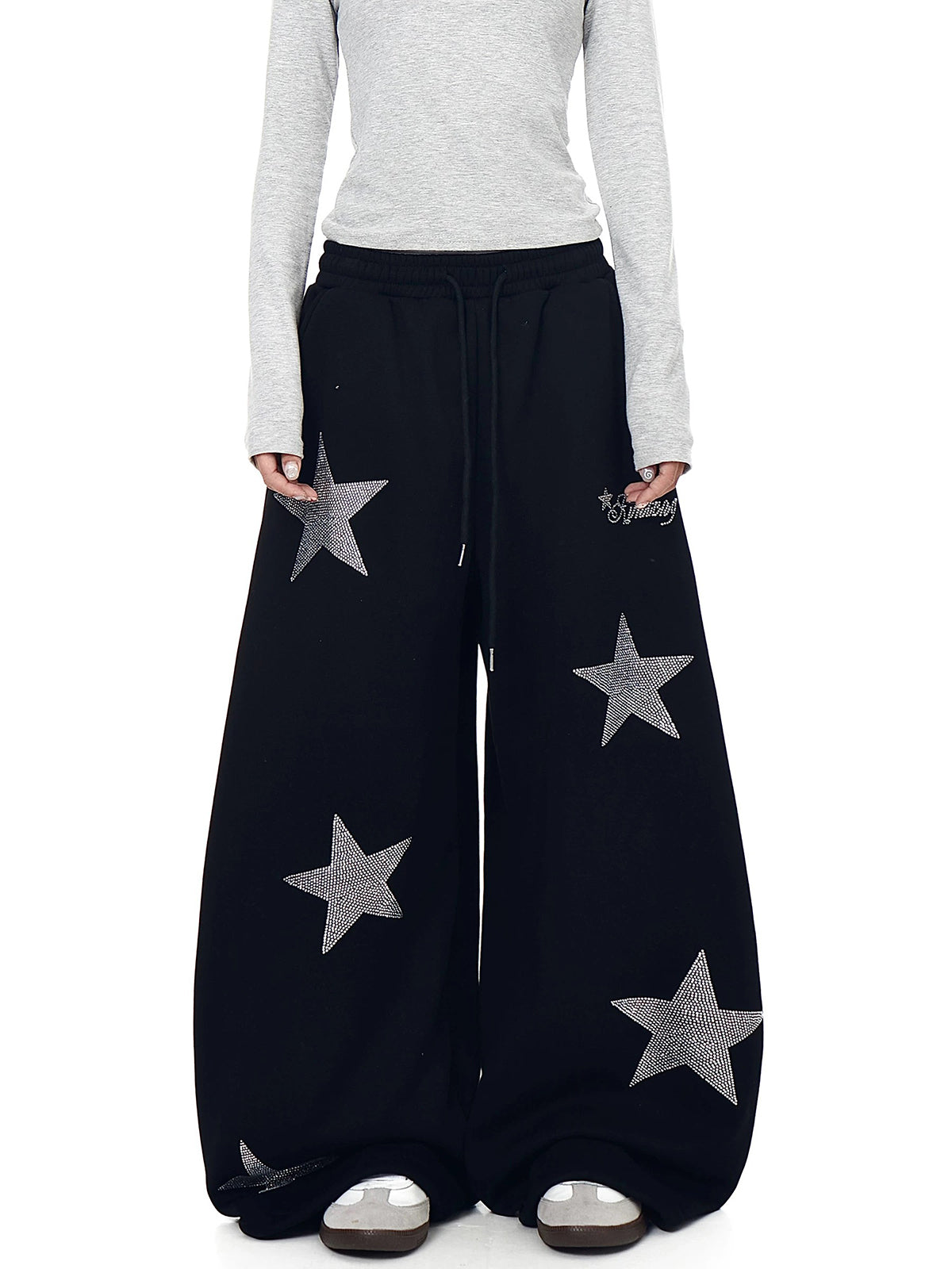 Gravity Star Barrel Pants – Black Crystal