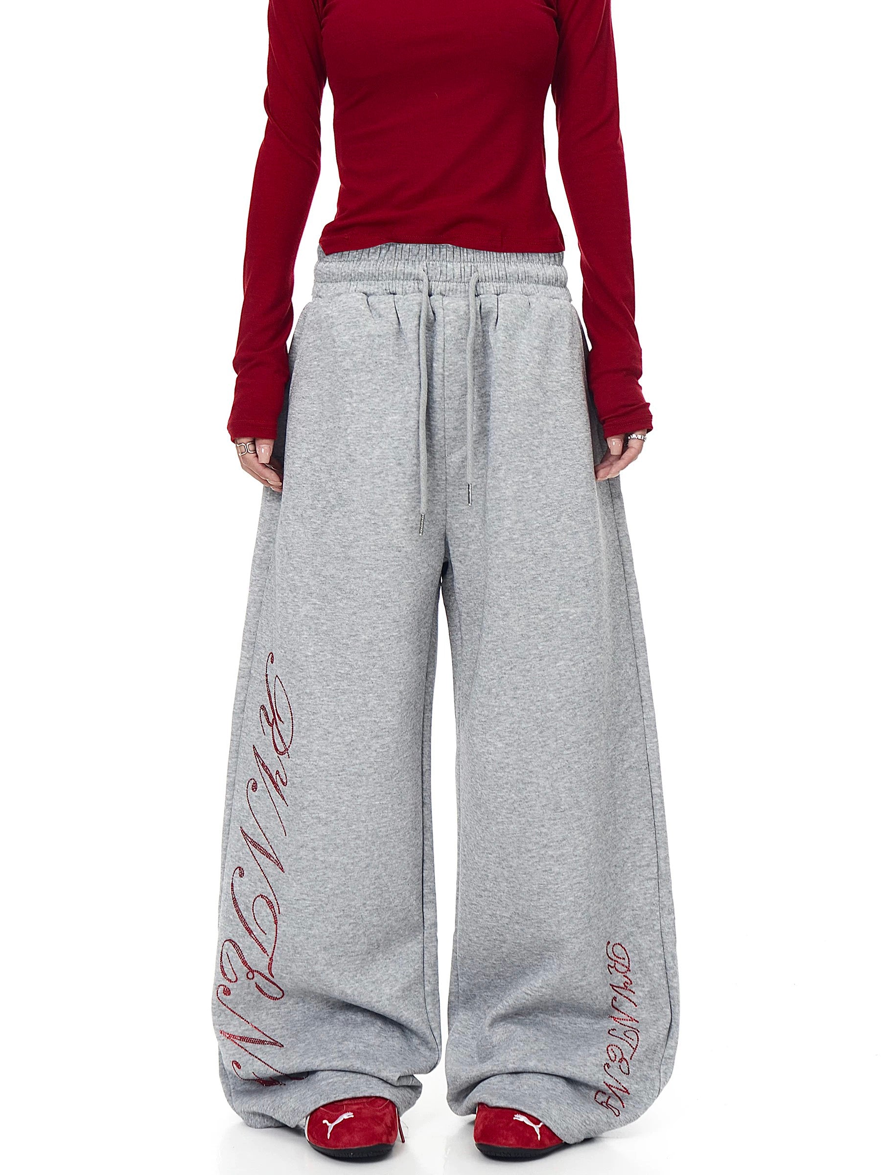 Meeting to Midnight Barrel Pants – Grey Crystal