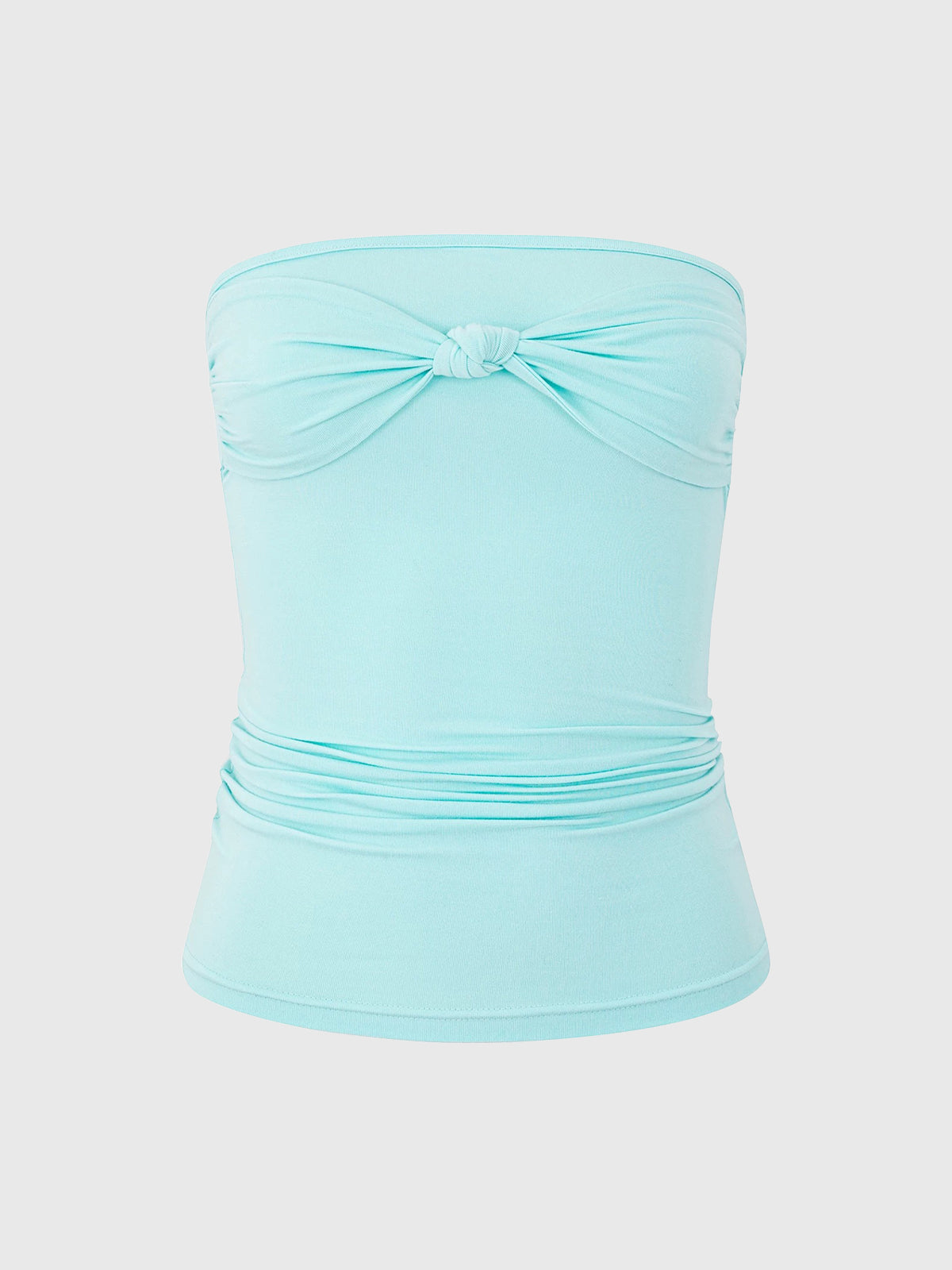 Brick Lane Skimming Bow Tube Top - Blue