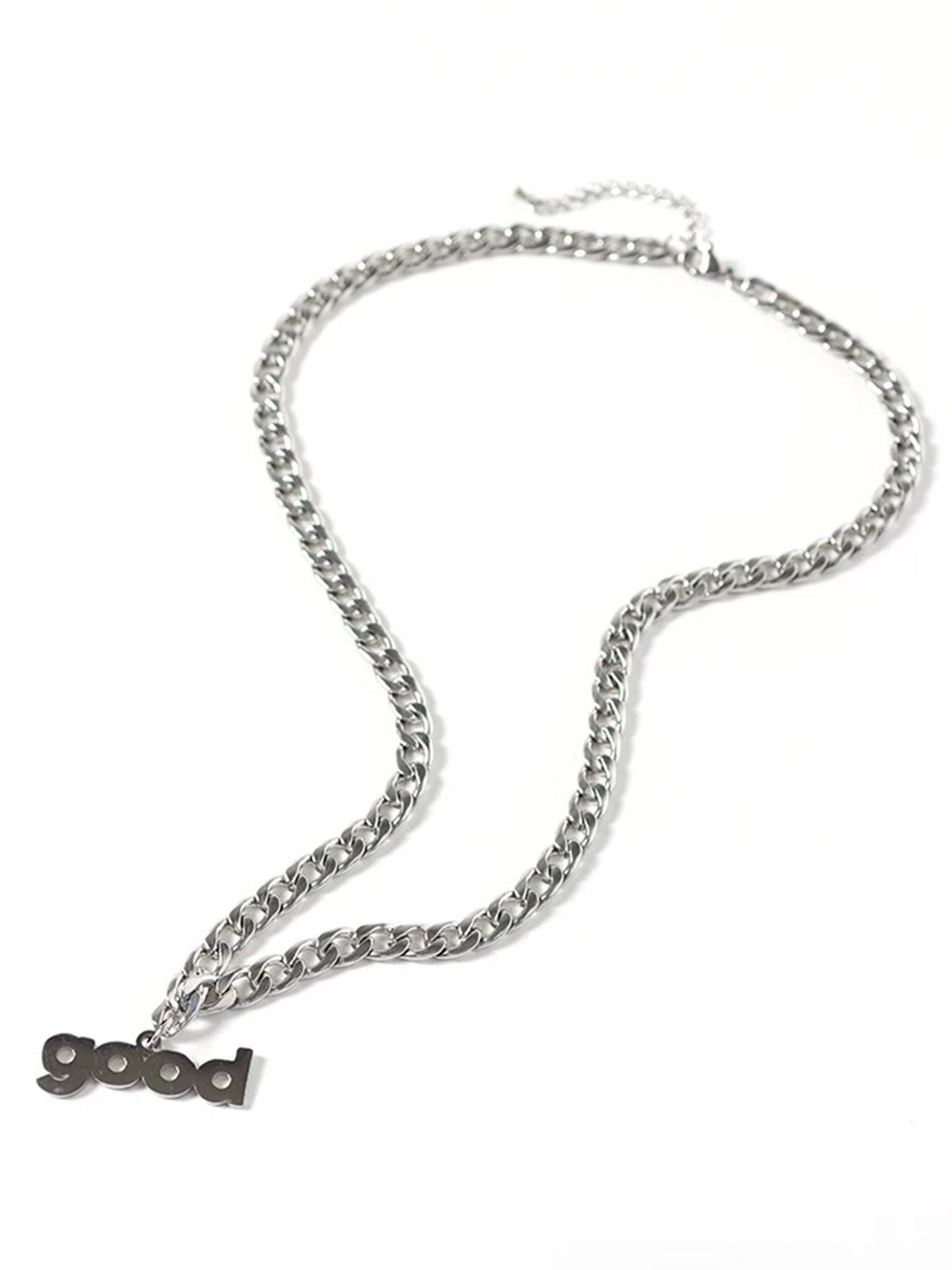 Brick Lane Basic Letter Necklace - Silver