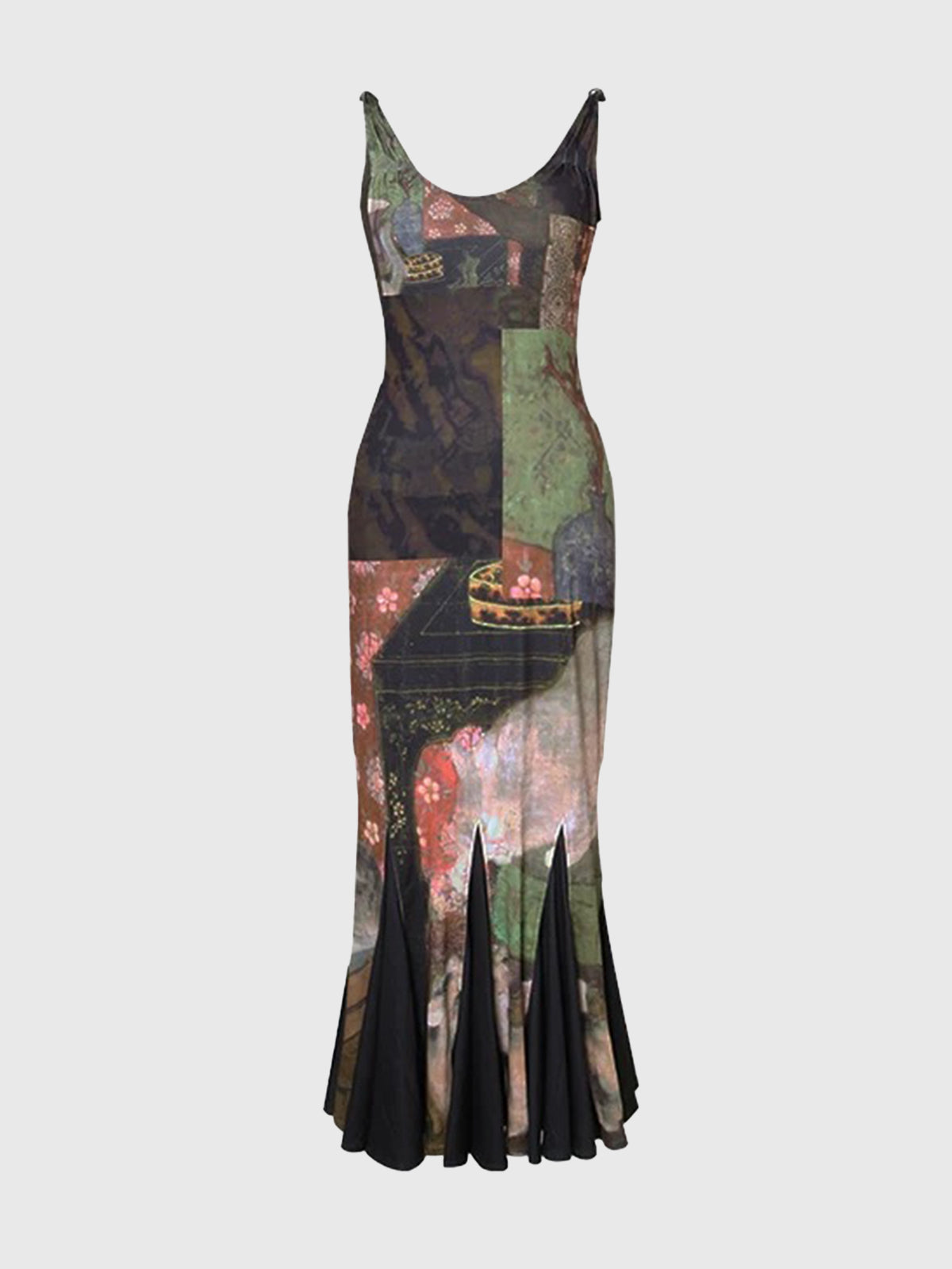 Brick Lane Skimming Print Maxi Dress - Multicolor