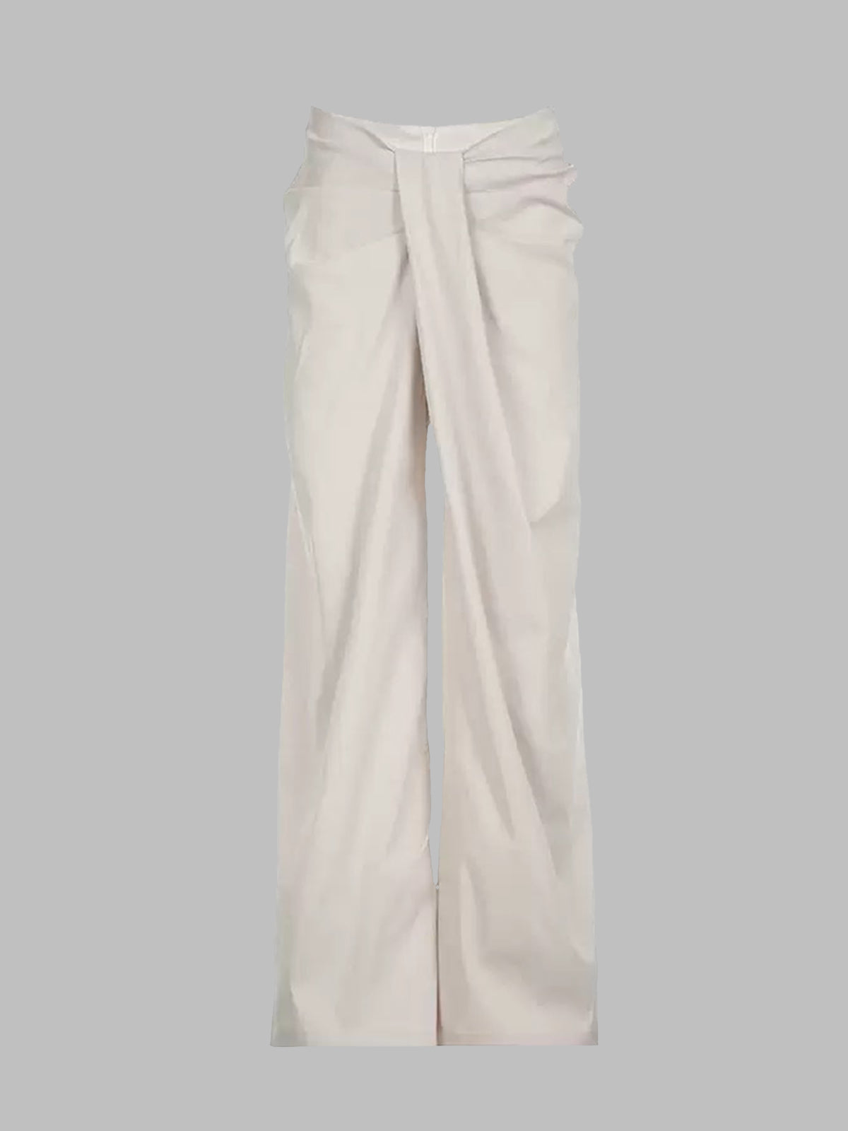 Brick Lane Skimming Wrap Tie Pants - White