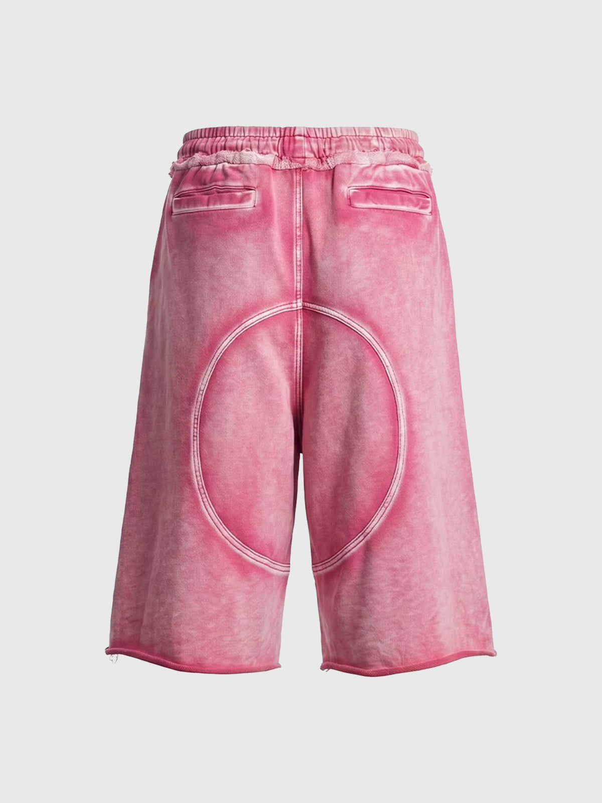 Brick Lane Wide-leg Drawstring Shorts - Pink