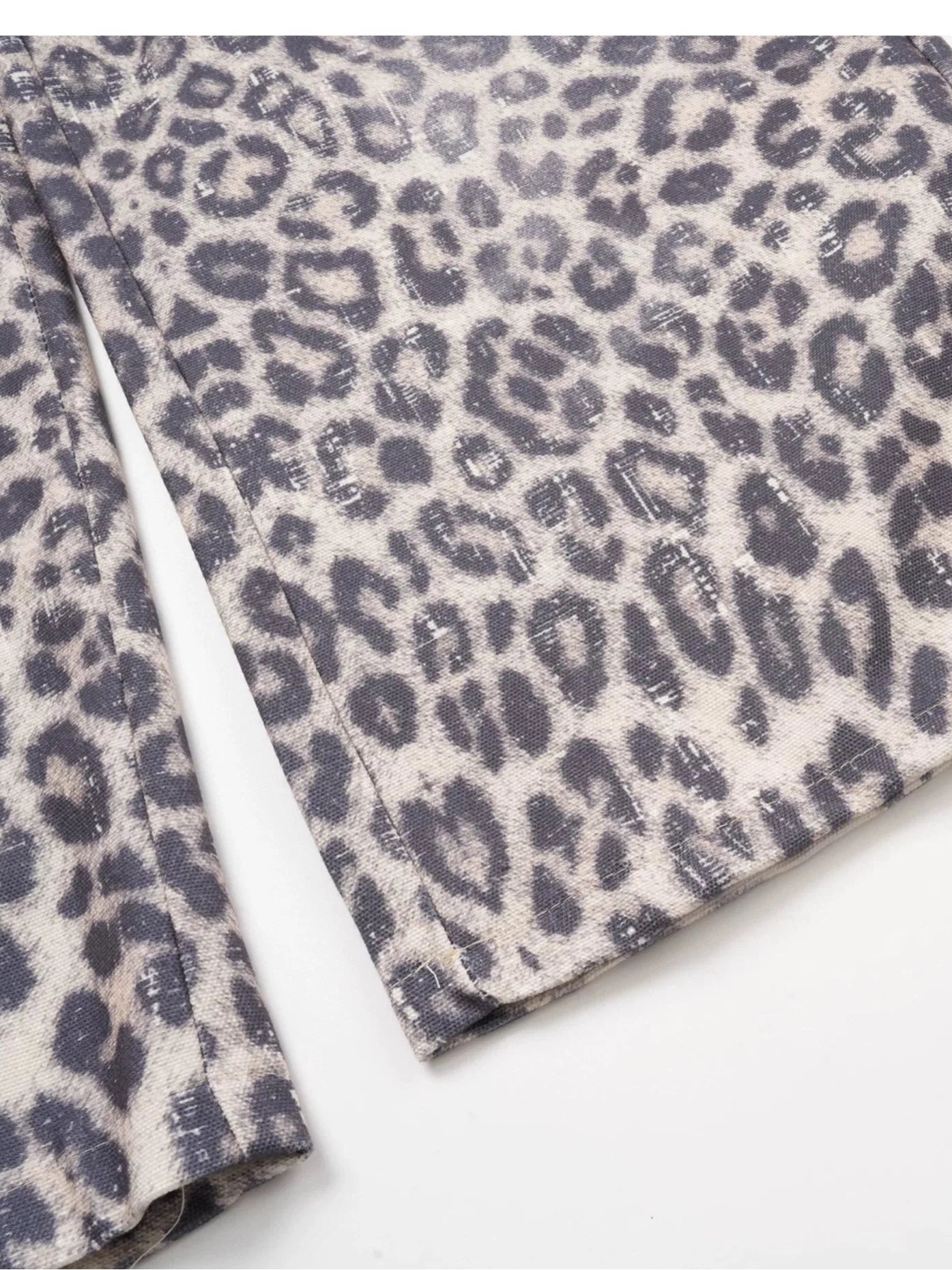 Brick Lane Wide-leg Animal Print Contrast Festival Pants - Grey/Mono