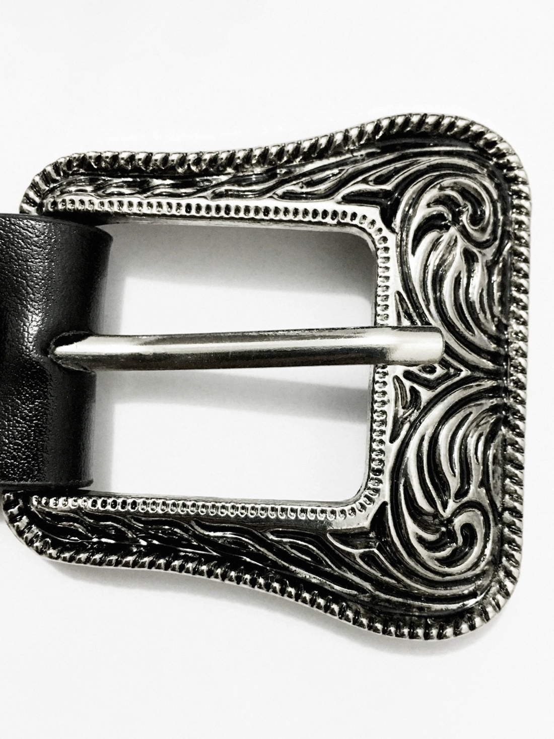 Brick Lane Vintage Star Studded Belt - Black