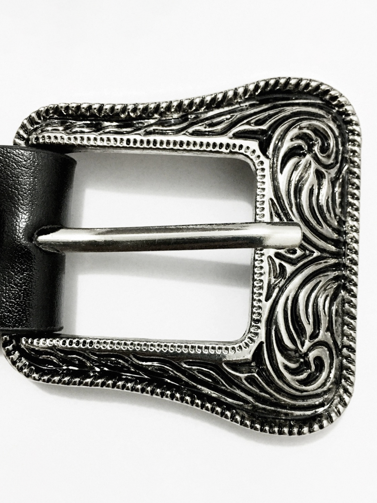 Brick Lane Vintage Star Studded Belt - Black