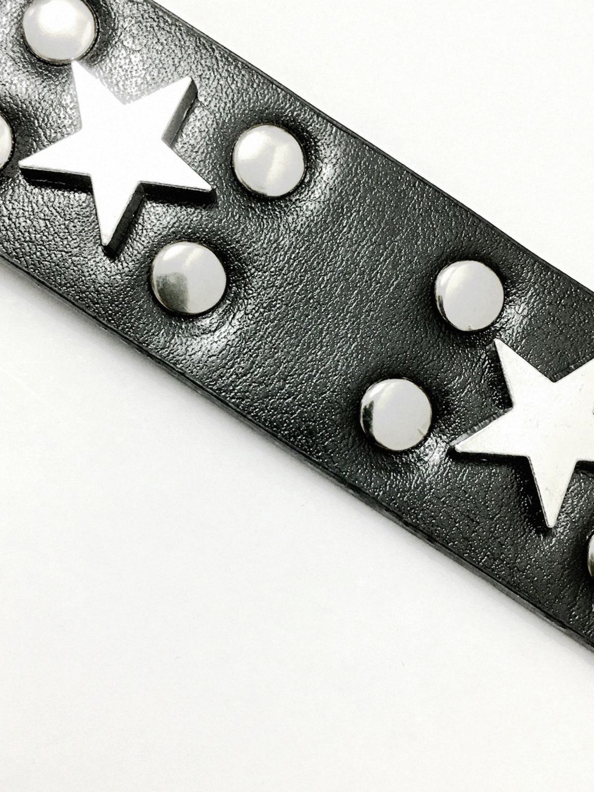 Brick Lane Vintage Star Studded Belt - Black