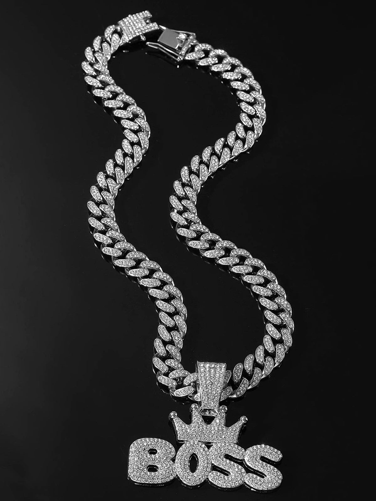Brick Lane Chunky Cuban Chain Necklace - Silver